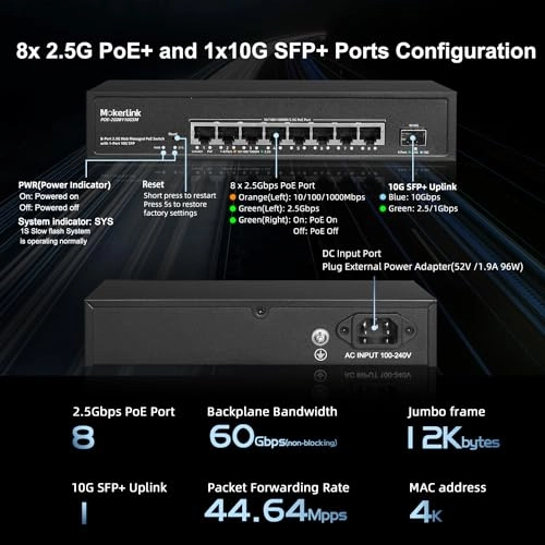 8x2.5G POE 8-ports