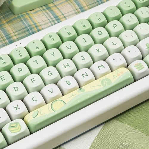 PBT Keycaps - 95 Keys MOA Profile Green