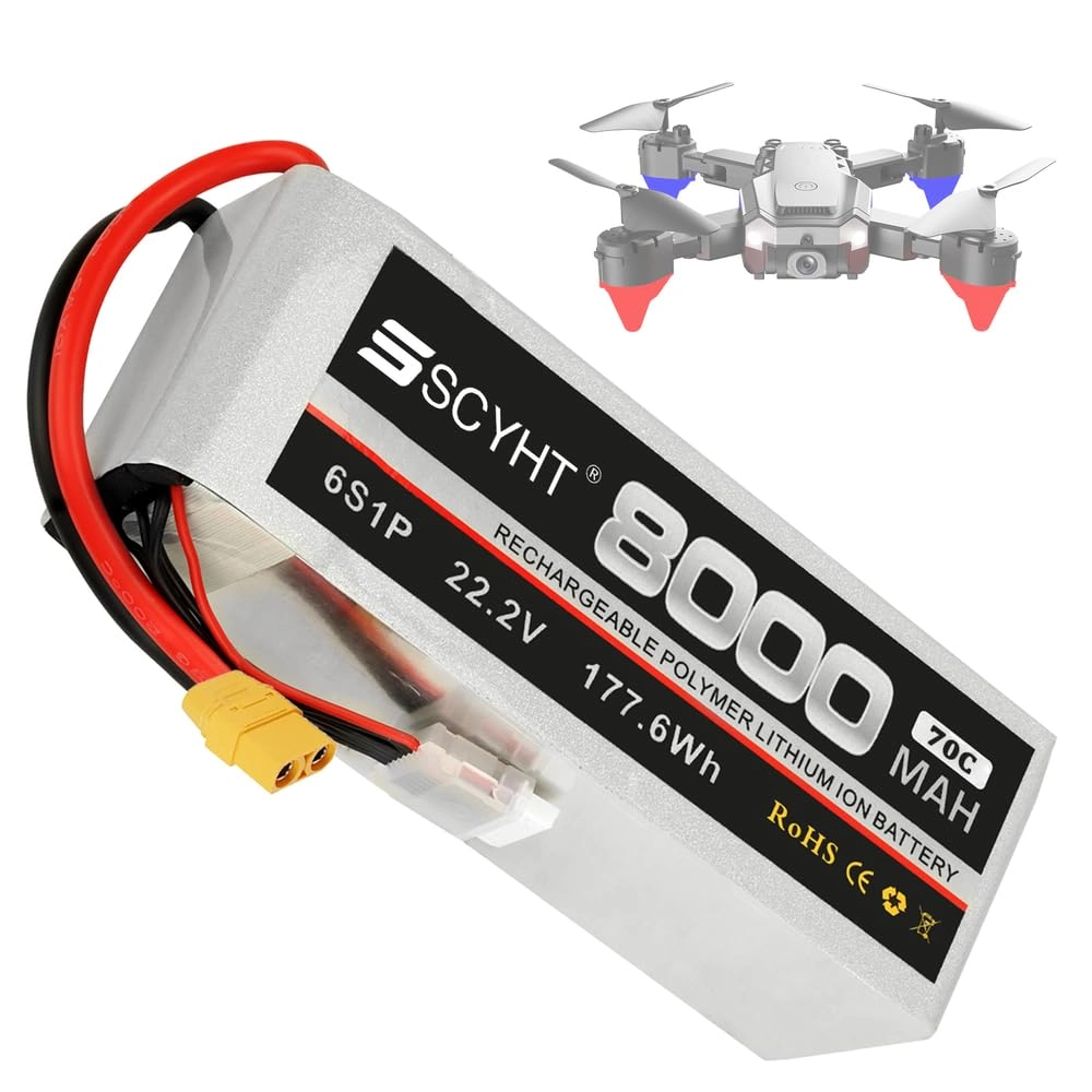 6S Drone Battery - 6000mAh 6500mAh 8000mAh