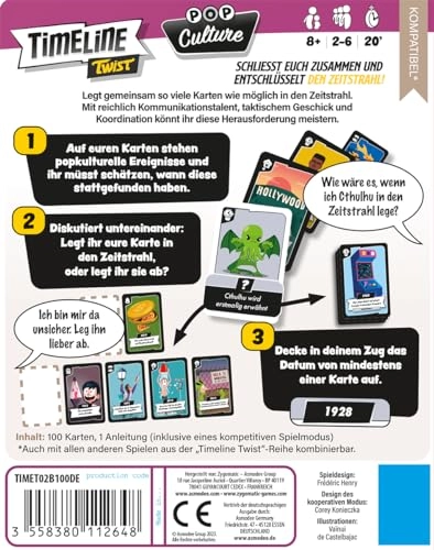 Timeline Twist: Pop Culture - Card Game (German)