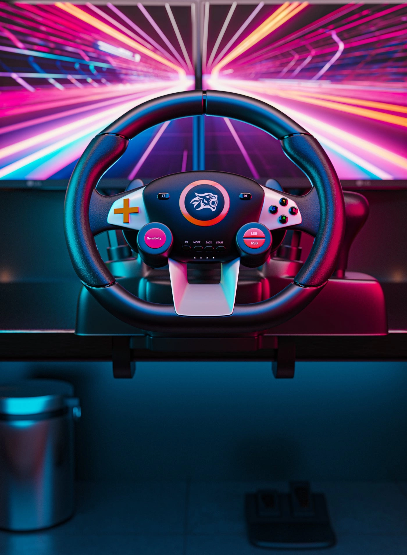 PDX627 Racing Wheel & Pedals