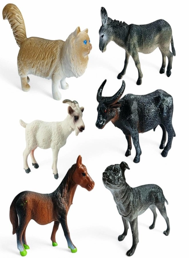 SHAKTISM Farm Animal Toys - 3+ 6 pieces