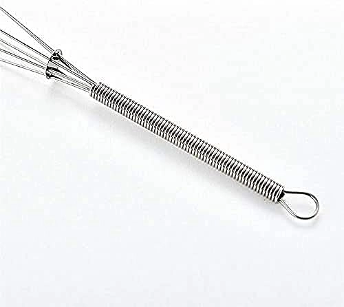 Mini Spring Handle Hand Mixer - Stainless Steel Small