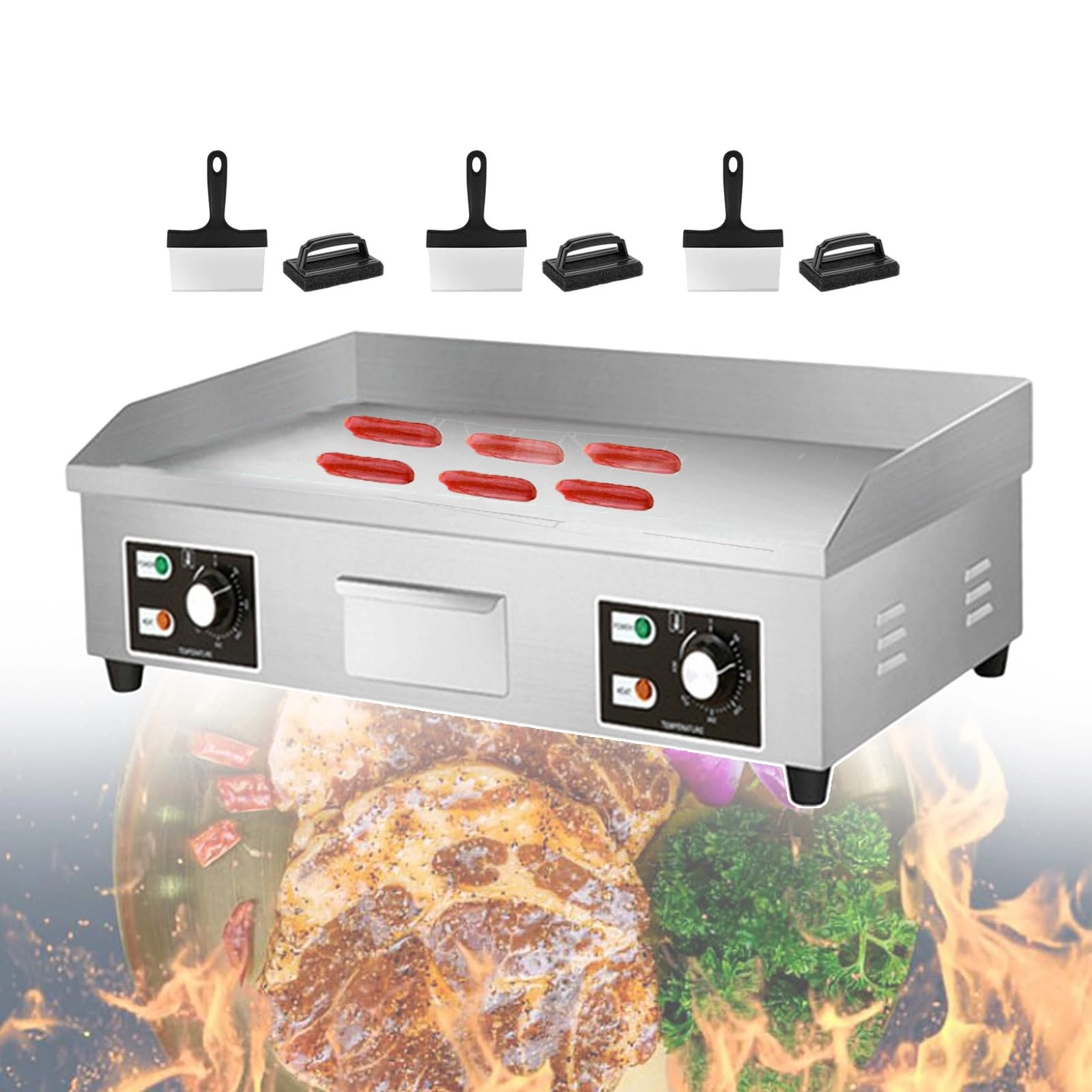 Electric Griddle - 2 660*400mm/730*400mm