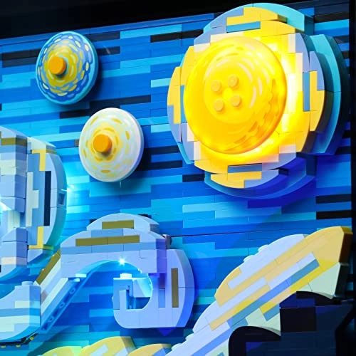LED Lighting Compatible with Lego Vincent Van Gogh - The Starry Night 21333