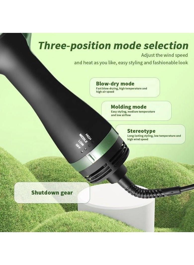 Avocado 3D Hair Dryer Brush - Green Hot Air