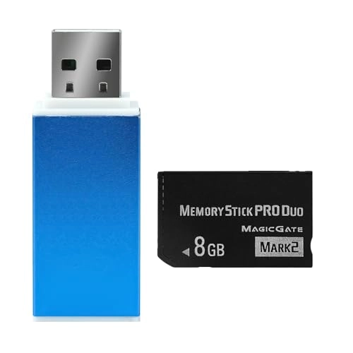 Mrekar Memory Stick Pro Duo - 8GB + All in One Reader - USB 2.0