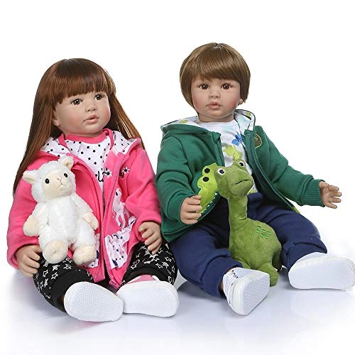 Fridolin Reborn Baby Doll - 24inch Long Hair Ages 3+ Pack