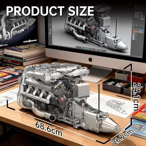 V8 Twin-Turbo Engine (10168) - Battery and Motor