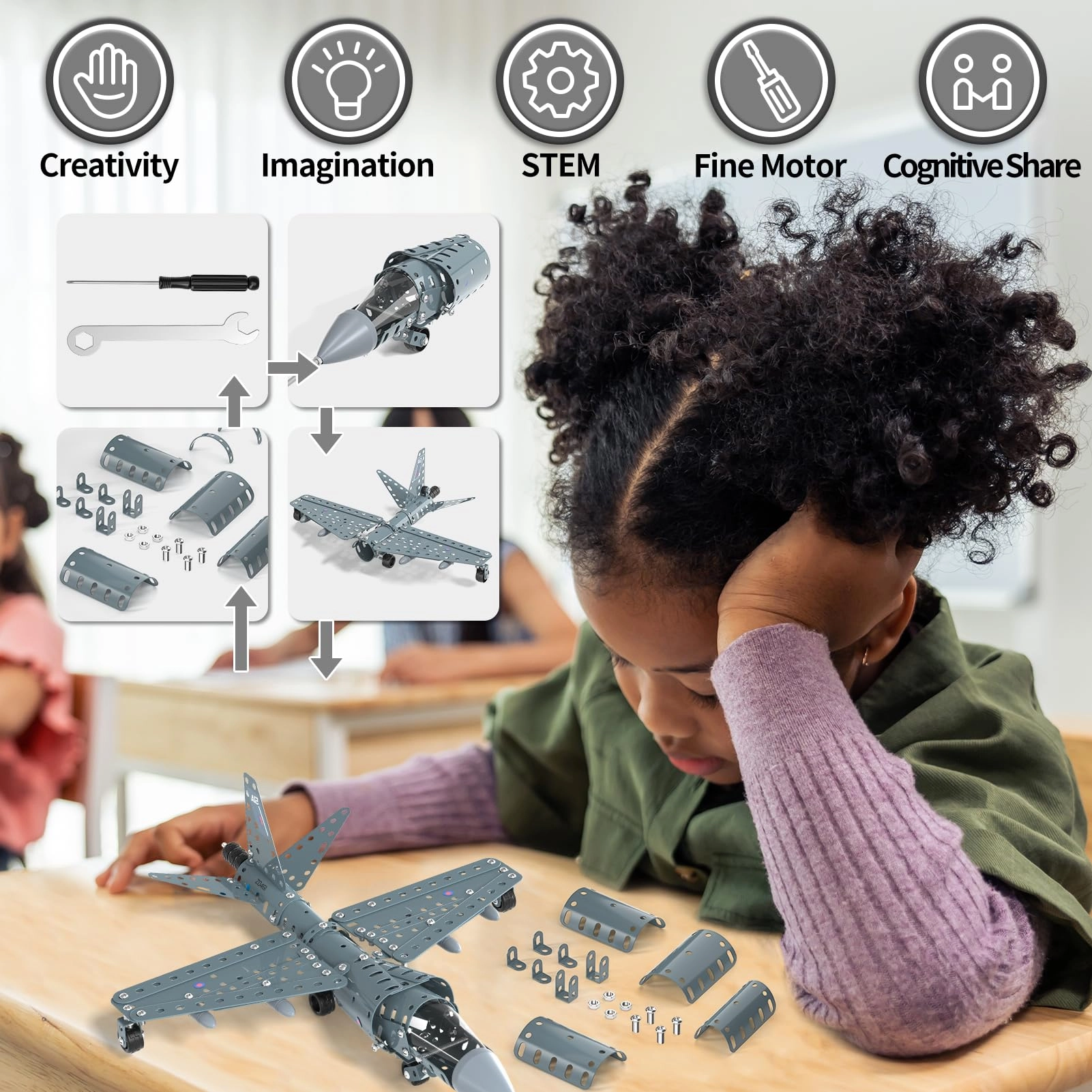 Model Airplane (8802) - STEM Metal