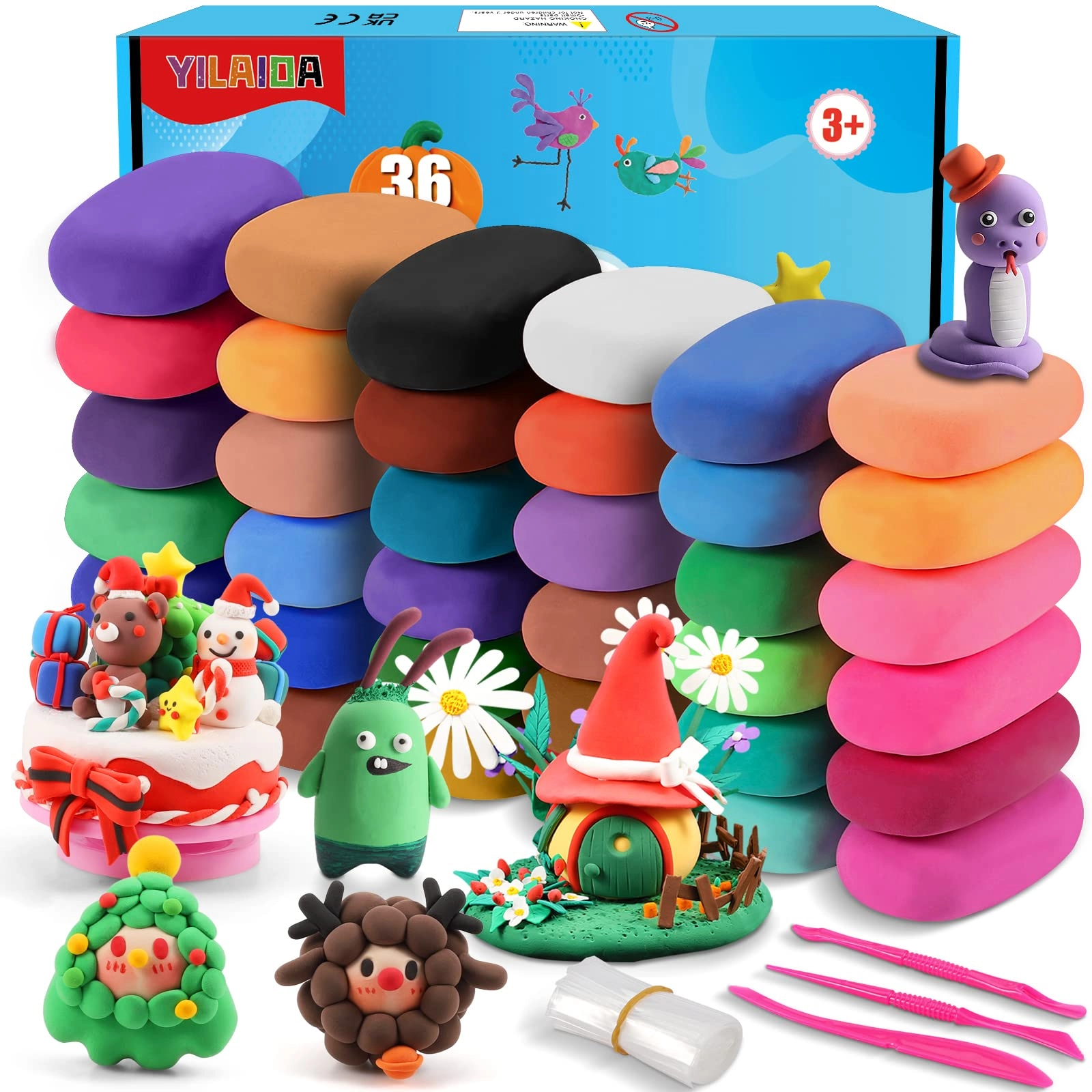 yilaida Air Dry Clay - 76 piece(s)