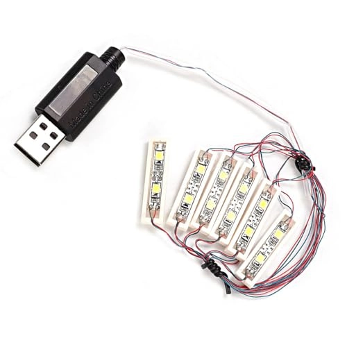 1x6 LED Down Lights - USB Powered Compatible with Lego Bricks