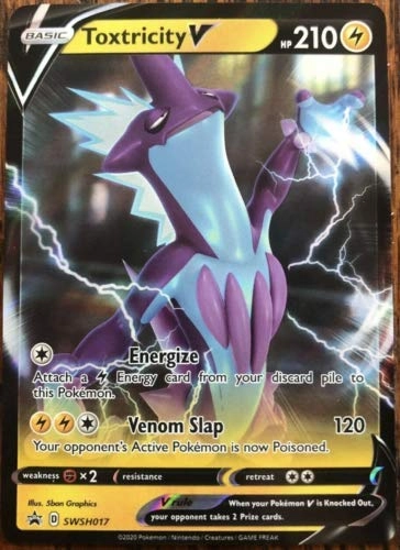 Pokémon Pokemon Toxtricity V SWSH017 - English - 1pcs + Toploader