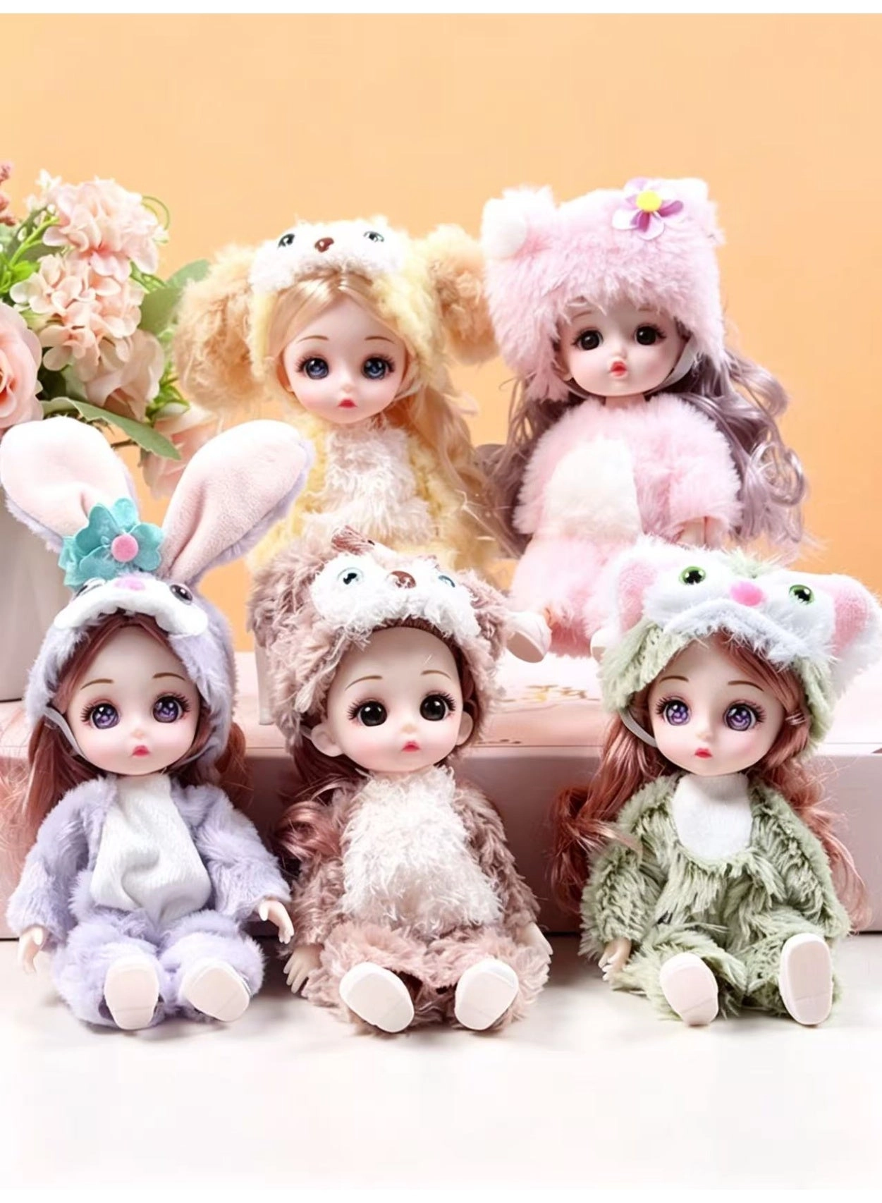 Generic Daisy Mini Fashion Doll - 5 pcs 17cm Gift Set