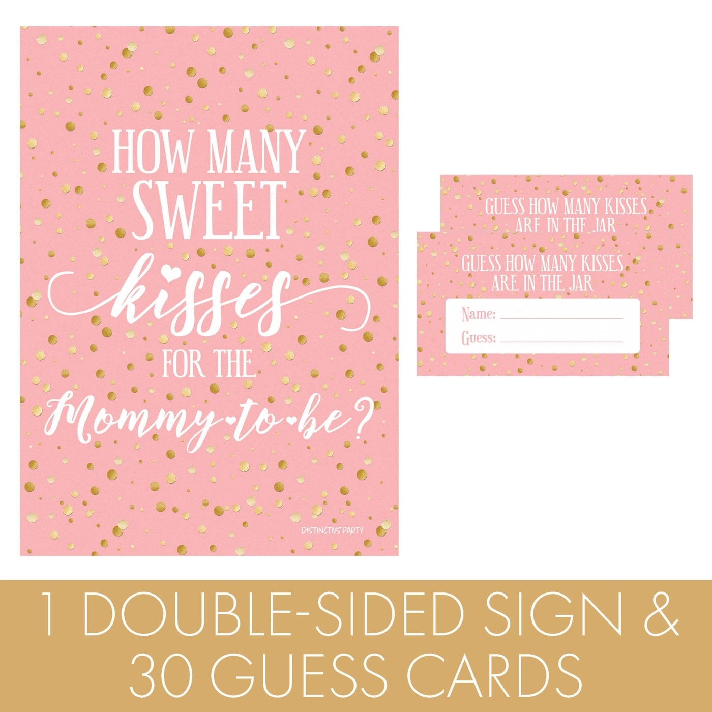 How Many Kisses Baby Shower Game
