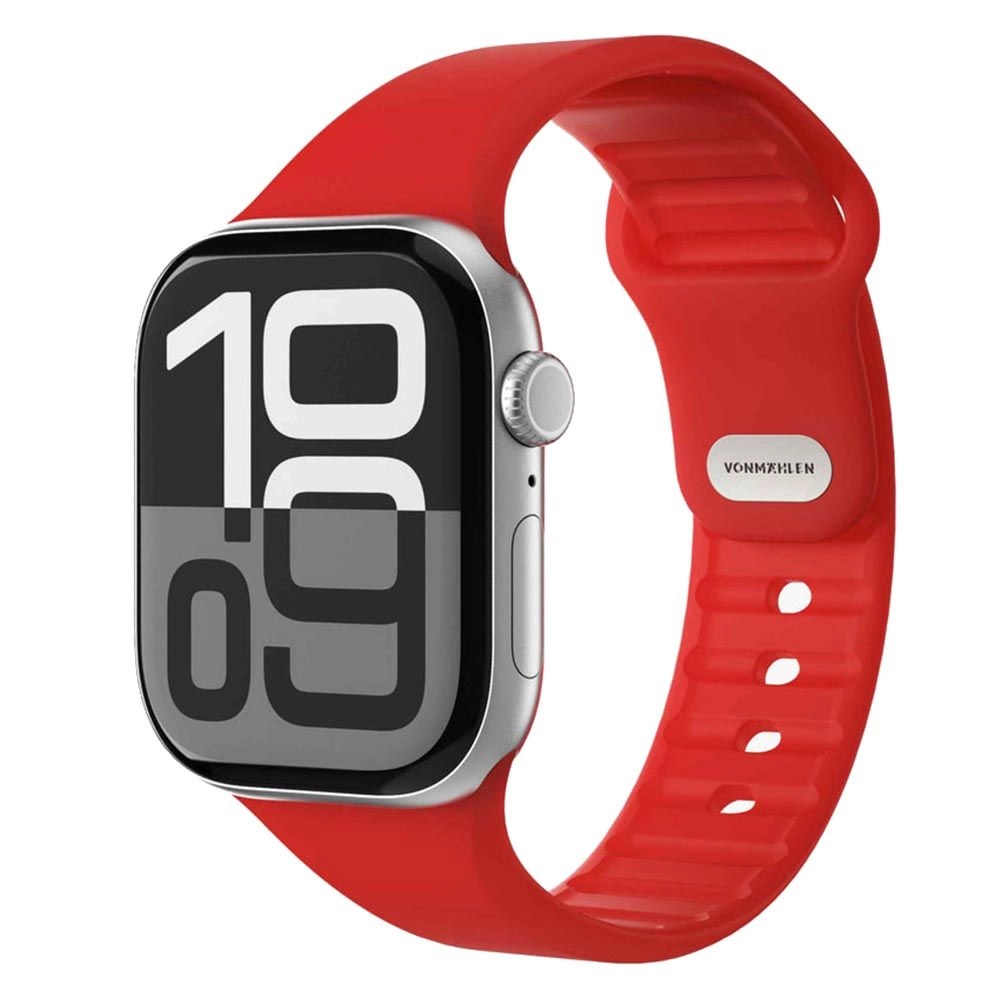 Vonmählen Watch Band for Apple Watch 44/45/46/49mm - Silicone Flexible clip Firecracker One Size