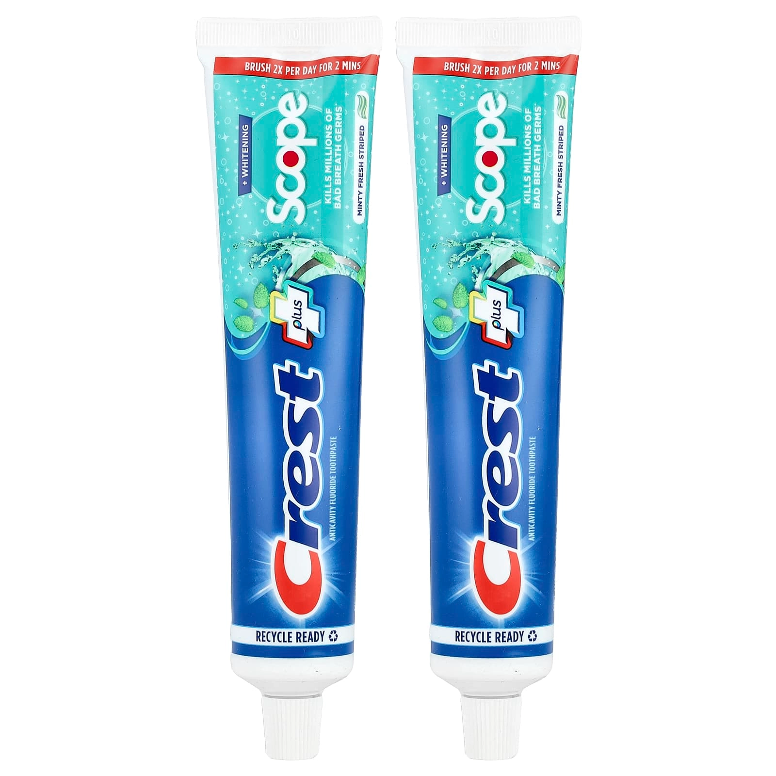 Crest Plus Scope Anticavity Fluoride Minty Fresh Striped Toothpaste 153 g