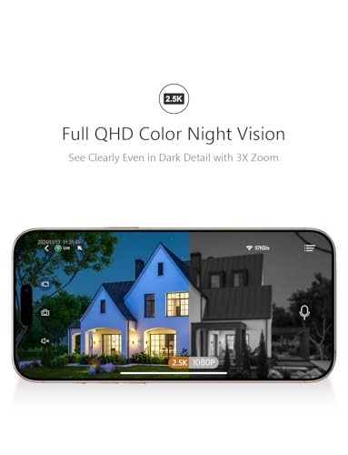 Wifi Battery Security Camera 2.5K