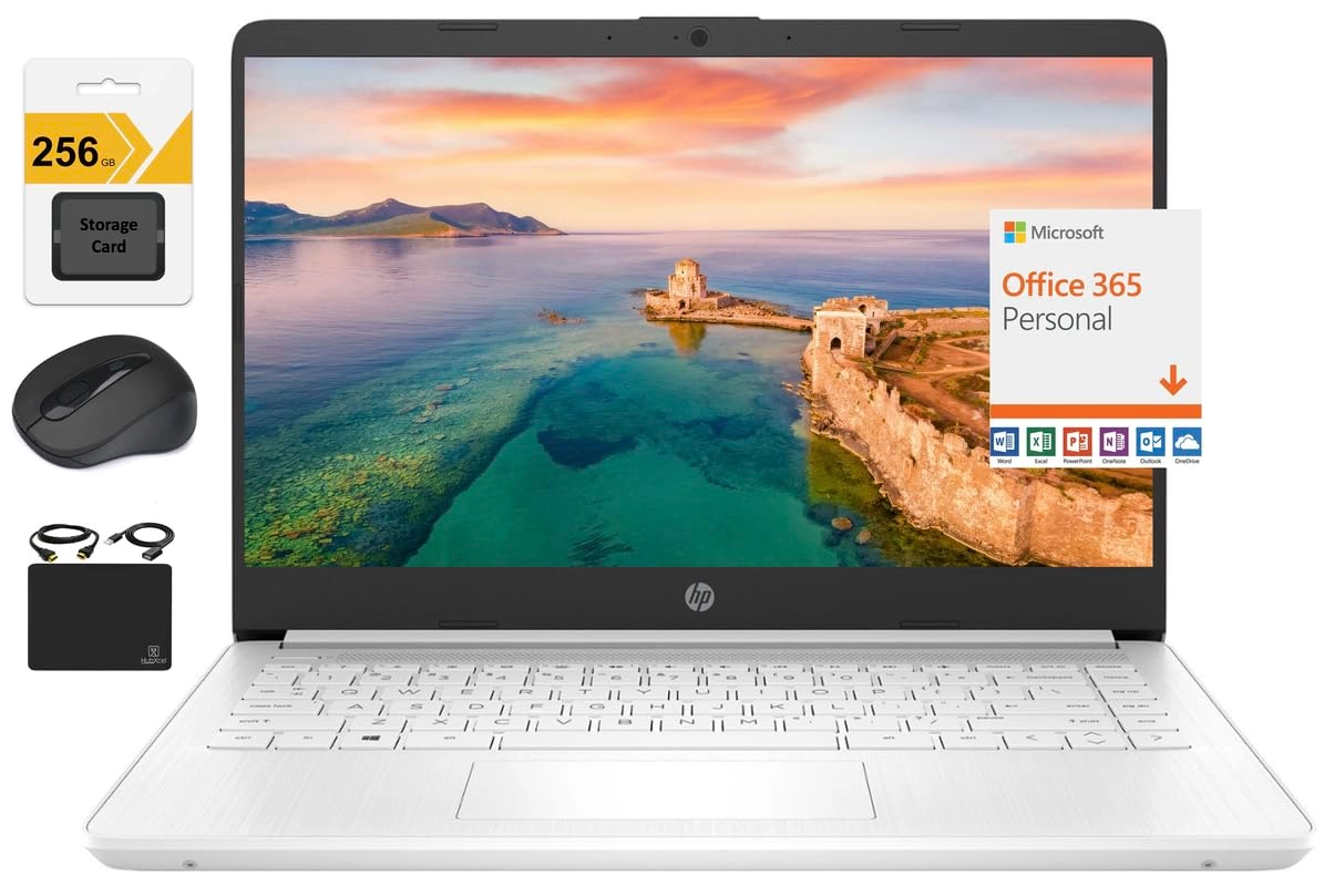 Newest 14 Inch Laptop - 14'' Celeron N4120 16GB DDR4 320GB (64GB eMMC+256GB Card)