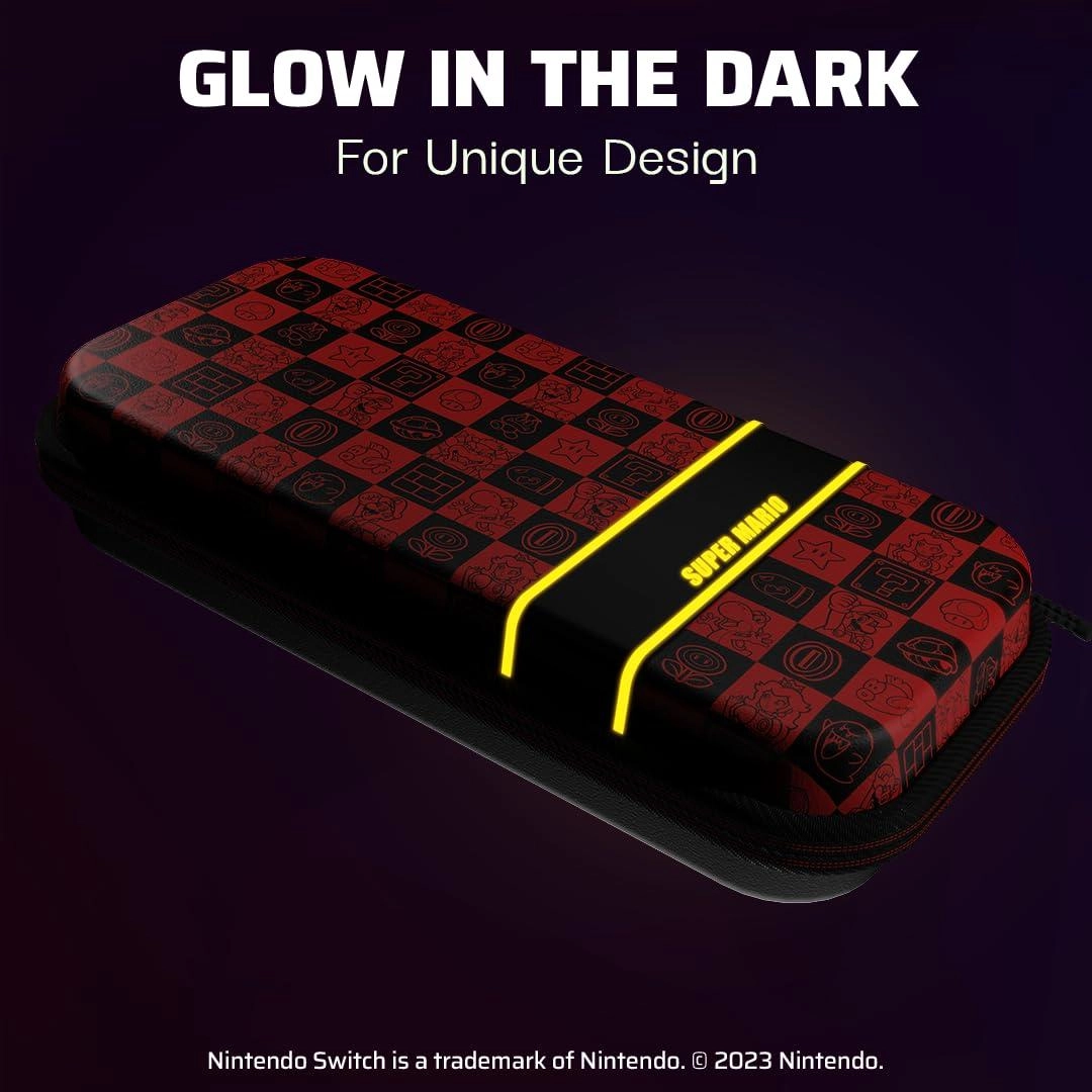 Nintendo Switch Travel Case Plus - GLOW-IN-THE-DARK