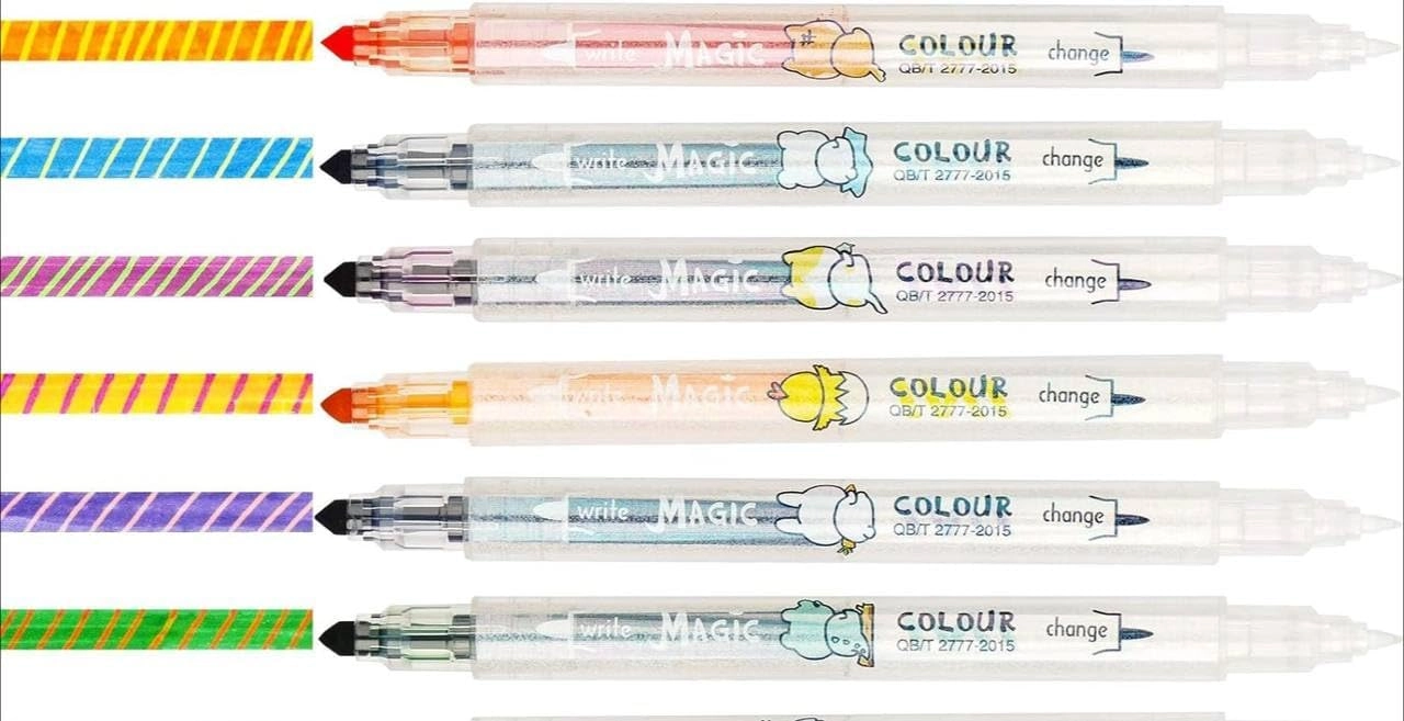 UCRAVO, UCRAVO, Contact: +91 88493-65665, ucravo2706@gmail.com (Used) Magic Highlighter - Multicolor Chisel