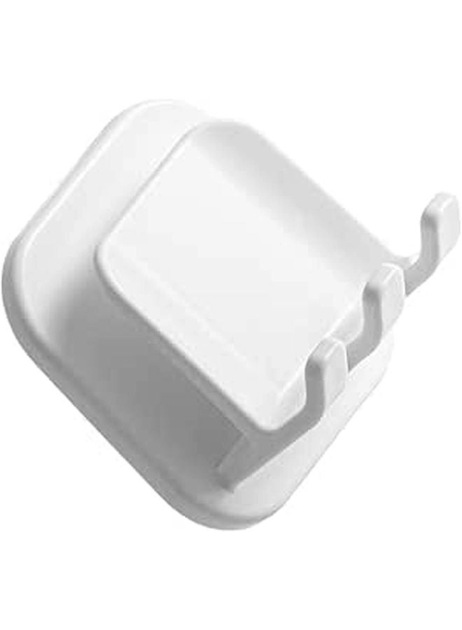 Angoily Toothbrush Holders - Wall Mounted White Plastic