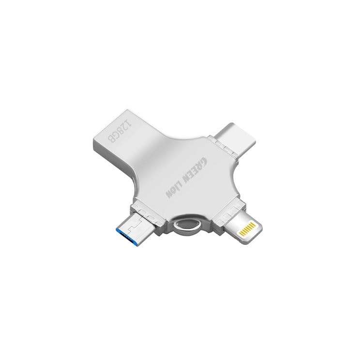 4 in 1 USB Flash Drive - USB-A USB-C micro USB Lightning 256GB