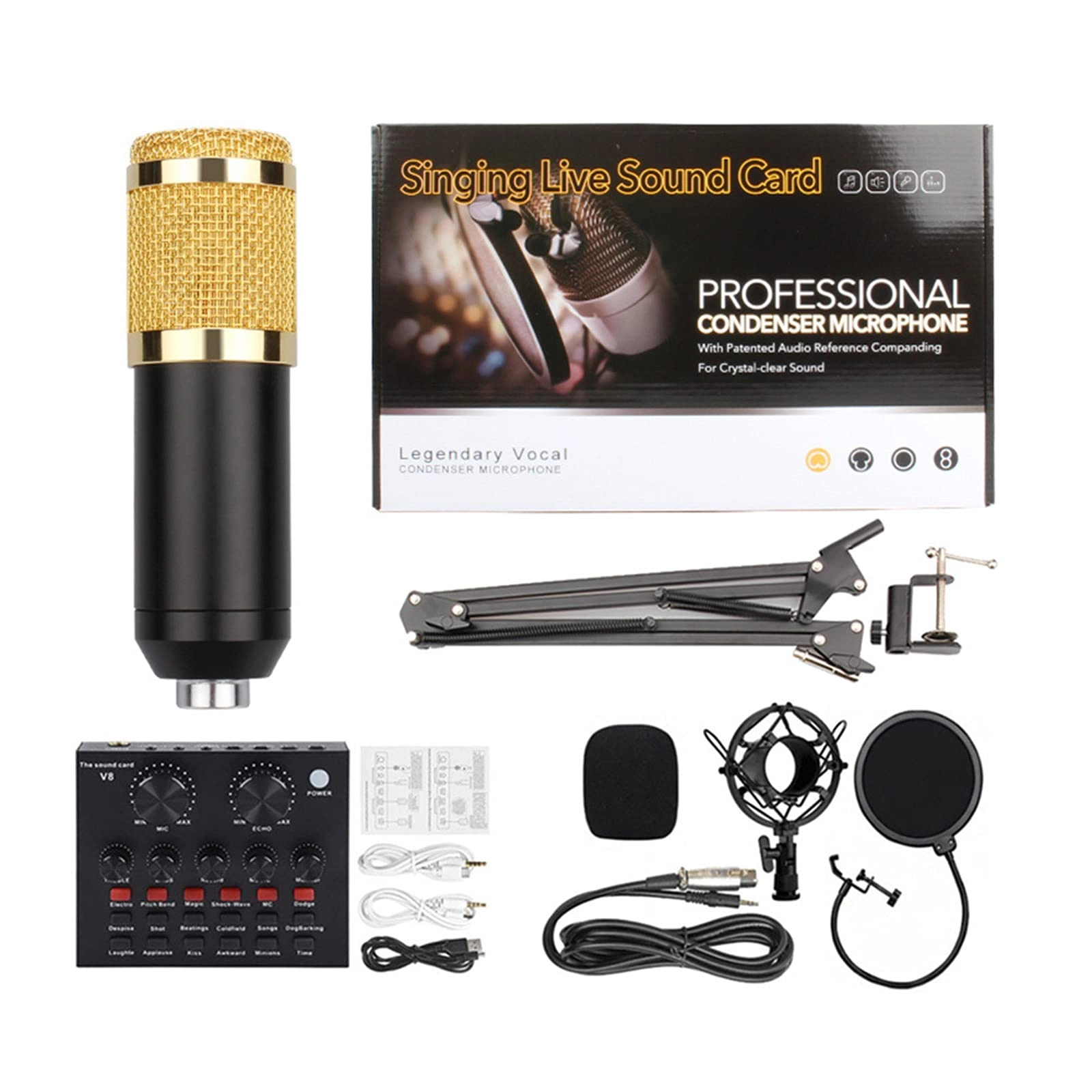 KAIKEA Professional Condenser Microphone USB Microphone