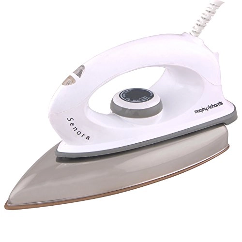 Dry Iron - 1000 W Teflon Coated Non-Stick Soleplate