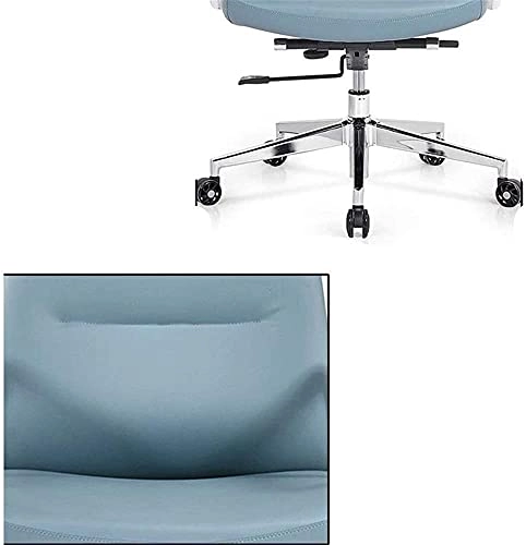 Desk Chair - PU Leather Brown High Back