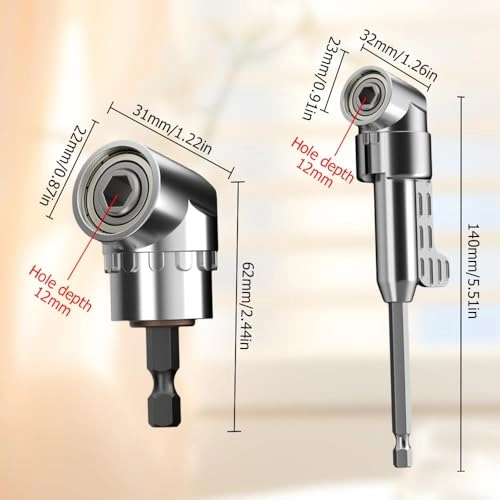 Right Angle Drill Adapter - 105 Degree 1/4" Hex Shank