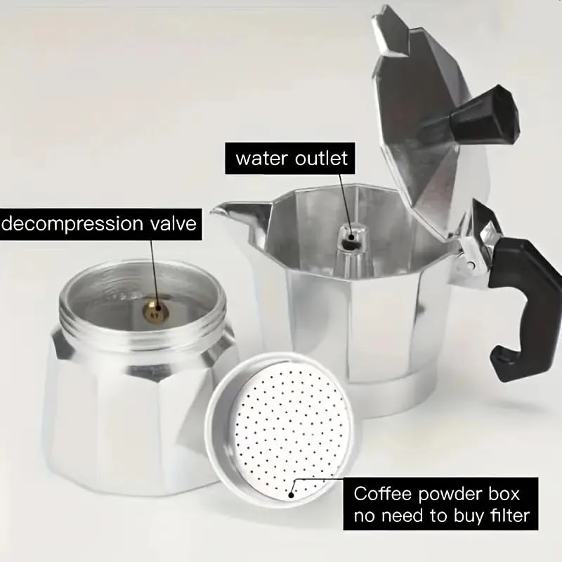 Moka Coffee Pot - 6 Cups