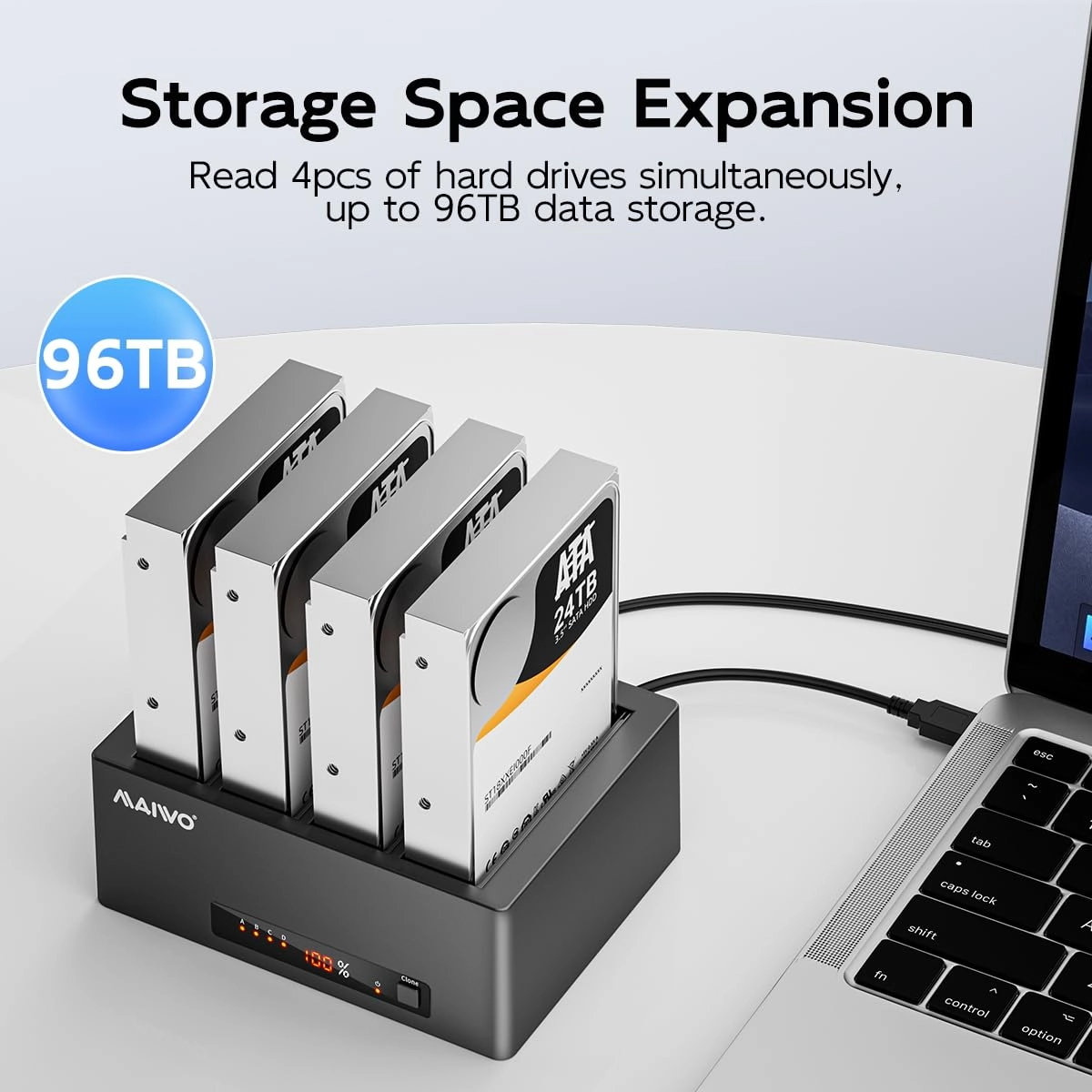 Hard Drive Docking Station - 4 Bay