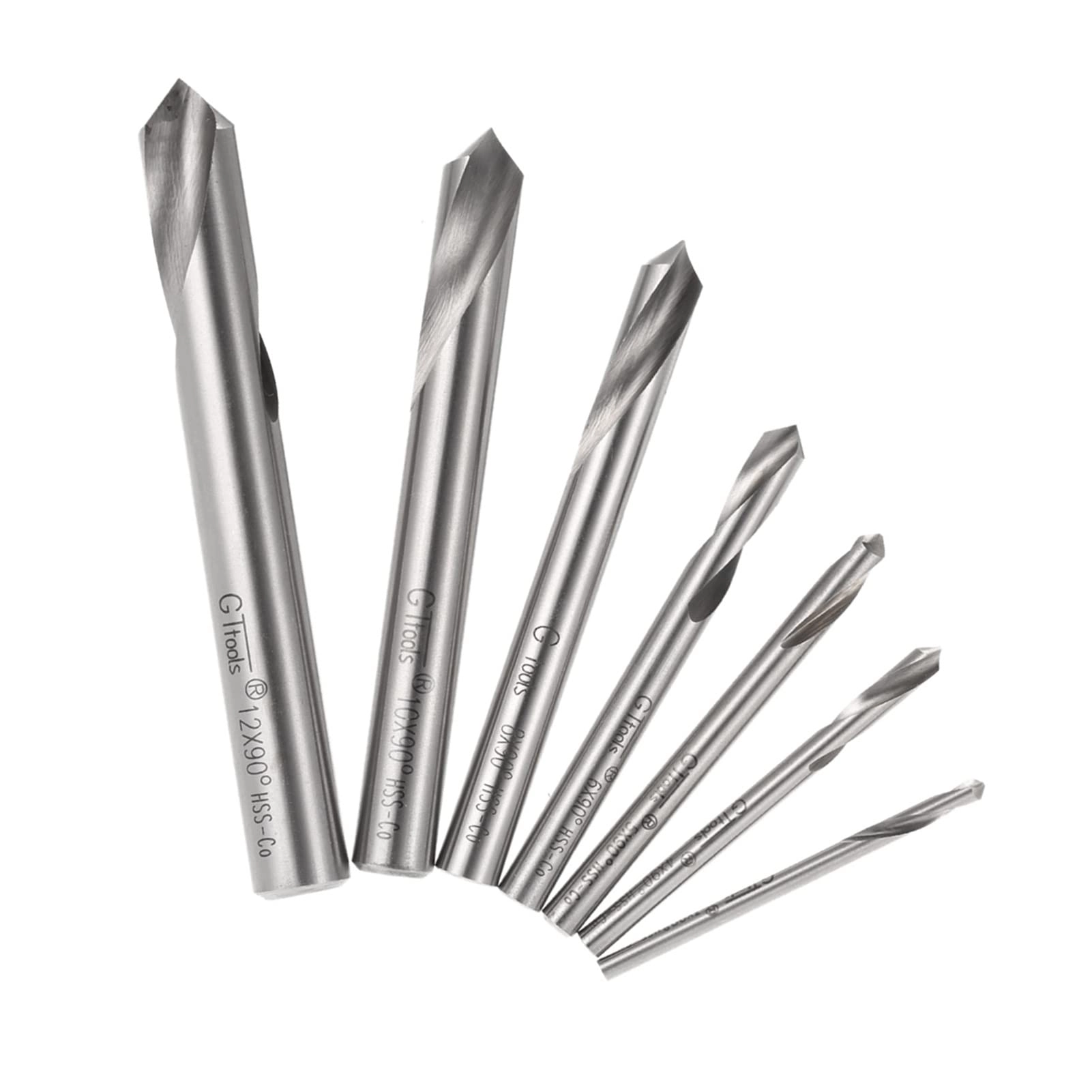 Domary Spotting Drill Bits - M42 7pcs 3mm / 4mm / 5mm / 6mm / 8mm / 10mm / 12mm