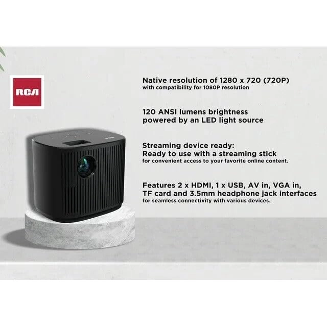 RPJ181 120 ANSI Lumens 1280 x 720
