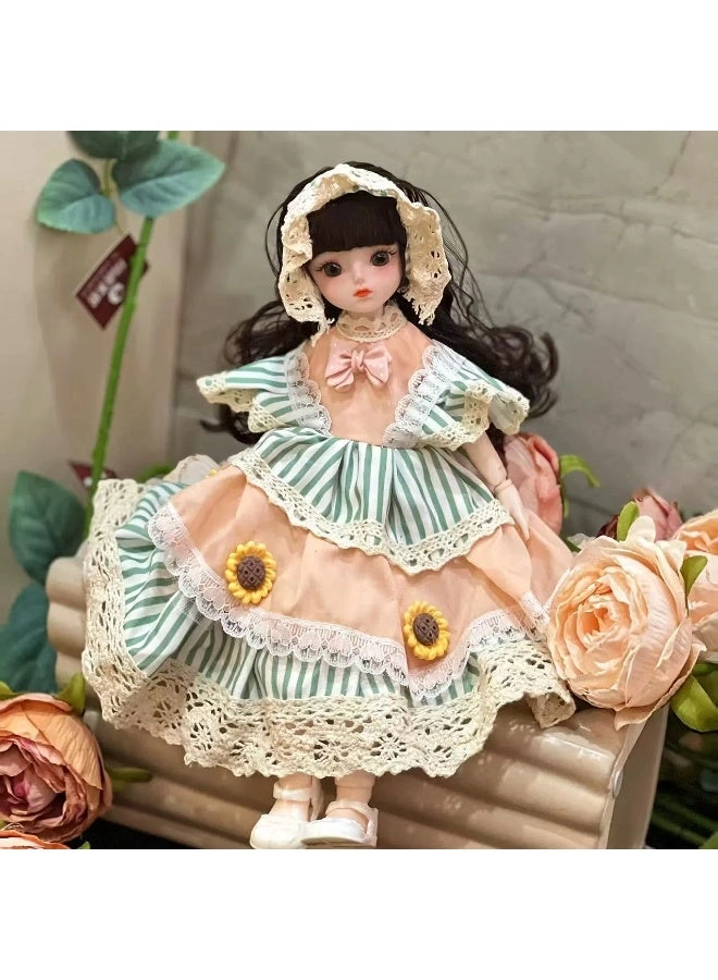 BJD Ball Jointed Blythe Smart Doll - 1/6 30CM + Hairpin + Glasses + Shoes