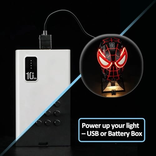 LED Light for LEGO Marvel Miles Morales' Mask 76329 - Plastic