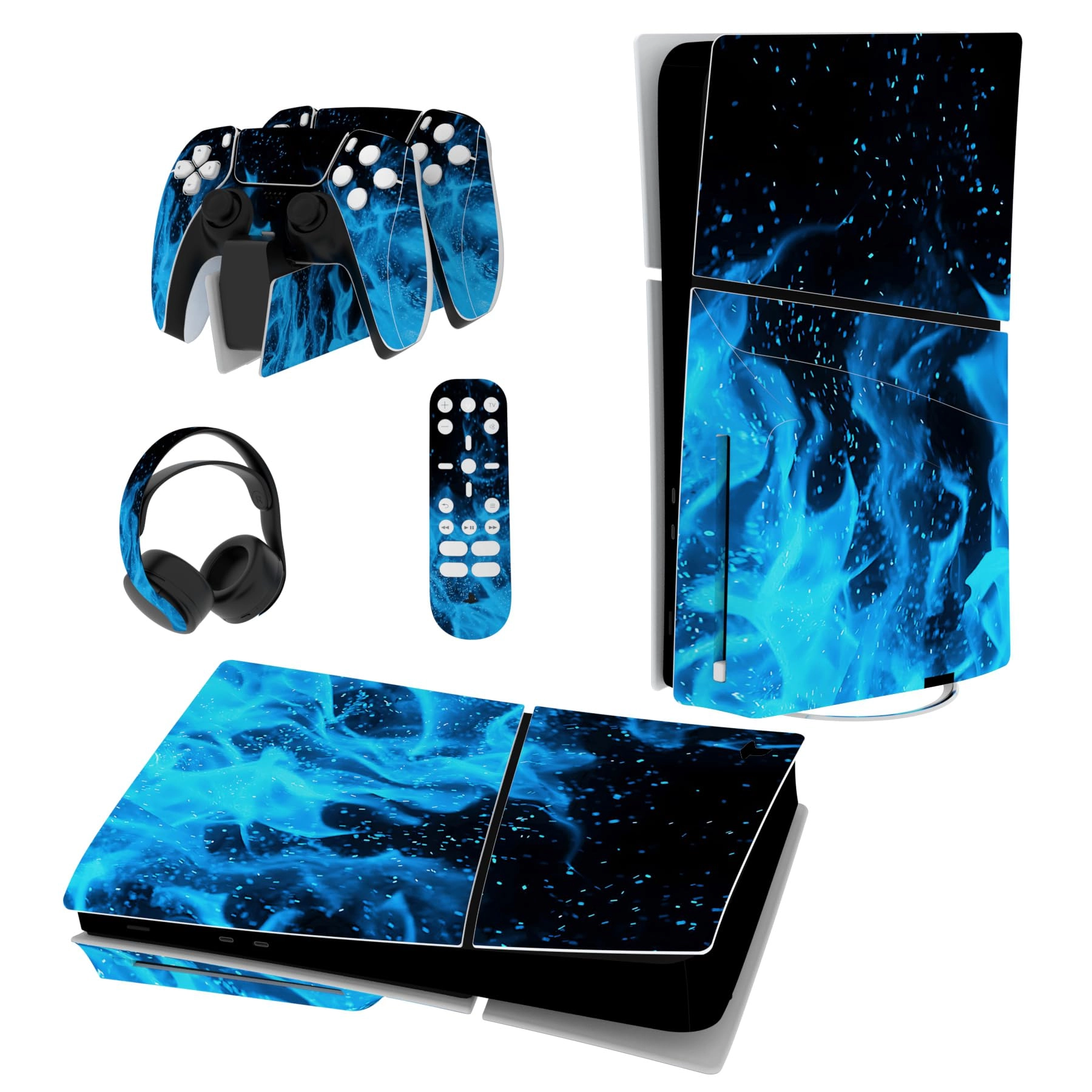 playvital Skin Stickers for PS5 Slim - Vinyl Blood Zombie
