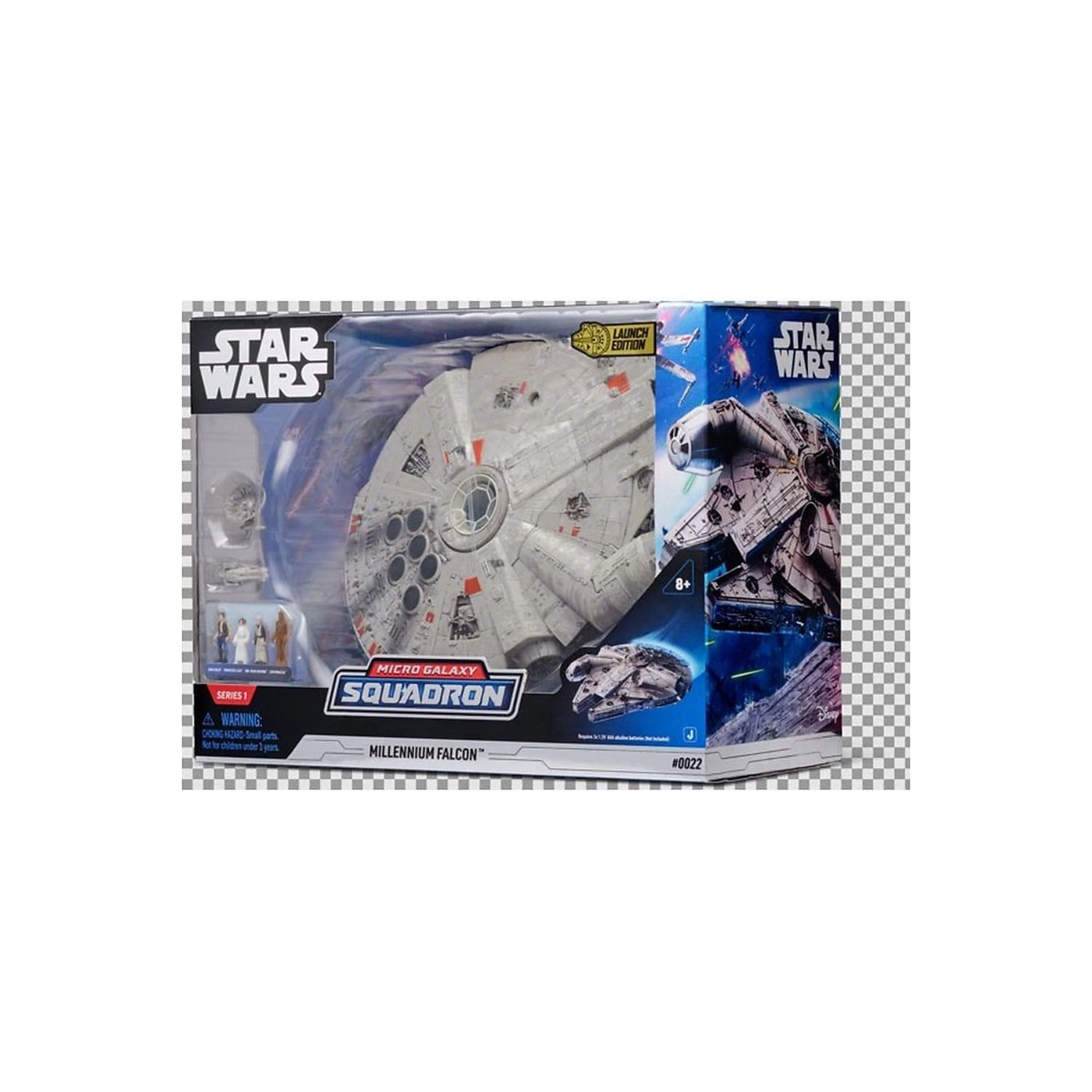 Millennium Falcon - 7-Inch Vehicle + Han Solo + Chewbacca + Princess Leia + OBI-Wan Kenobi - STAR WARS