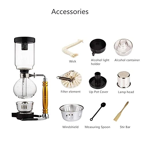 Siphon - Heat-Resistant Glass 3 servings + JB-Tong grinder