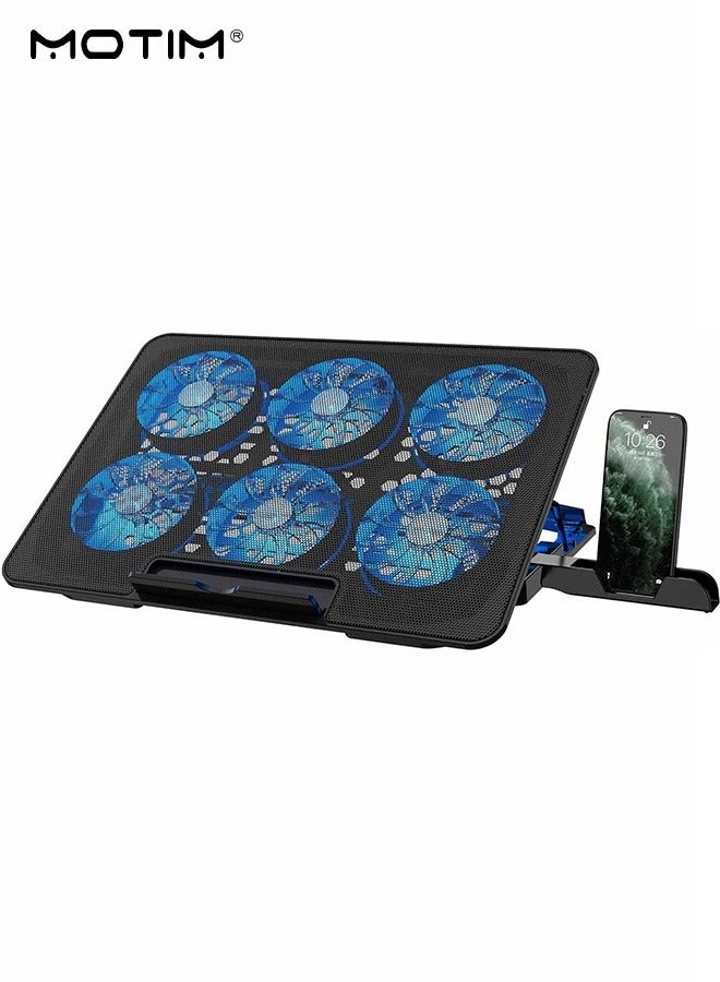 MOTIM Laptop Cooling Pad - 6 Fans 12-17 Inch