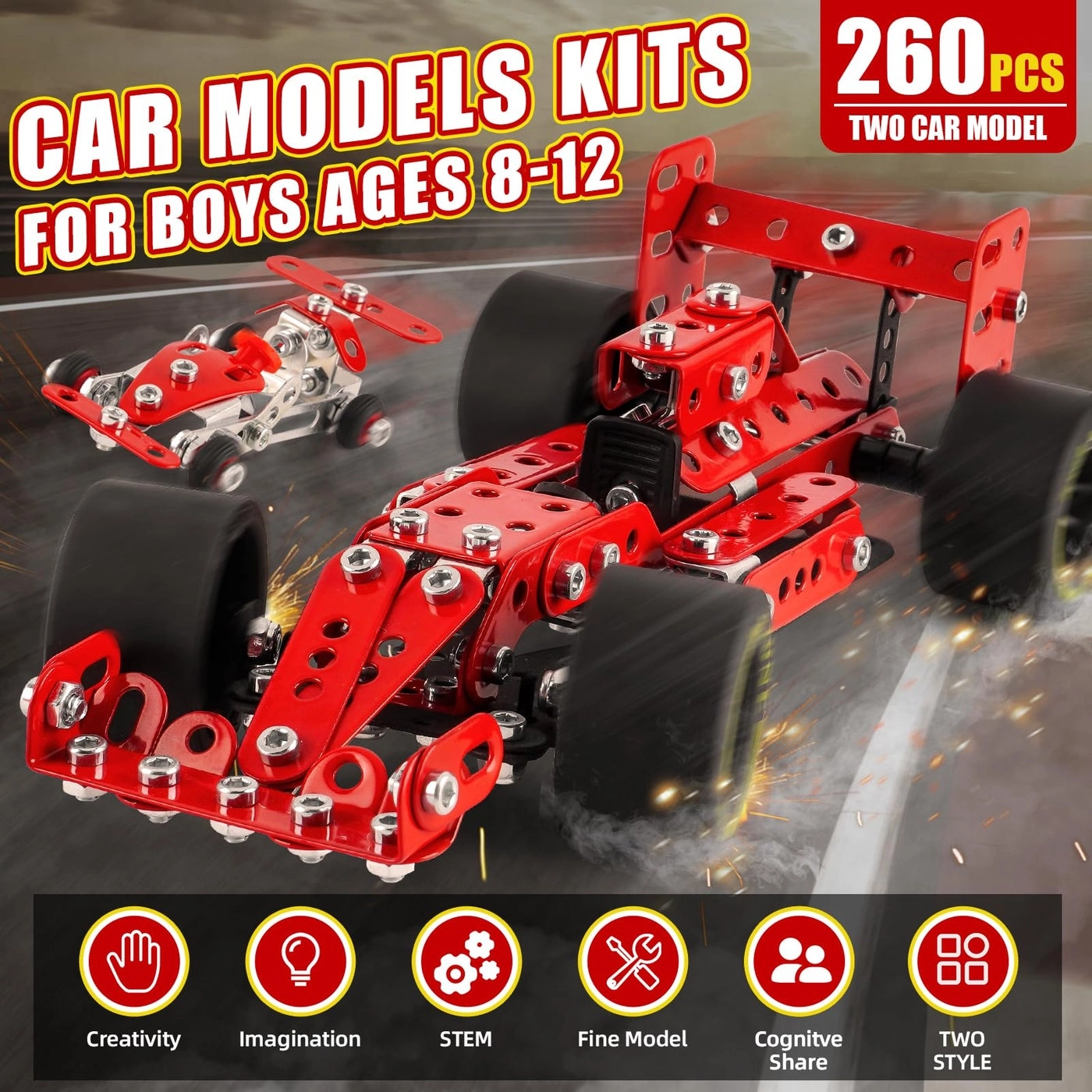 Car Building Kits - 260 pcs