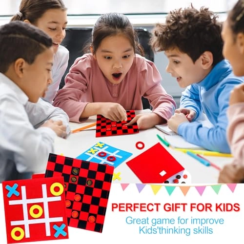 Tic Tac Toe - 30 Pack 2 in 1 Checkers