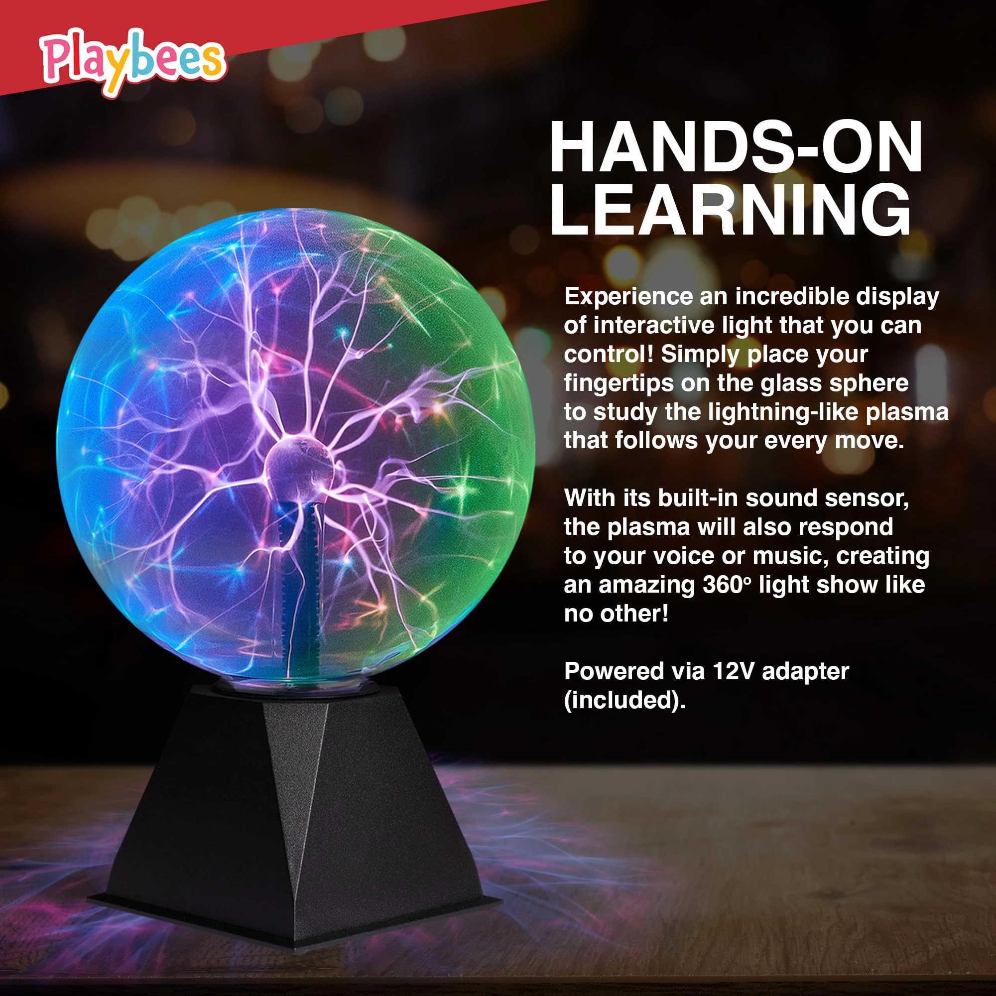 Plasma Ball - 7 Inch Red