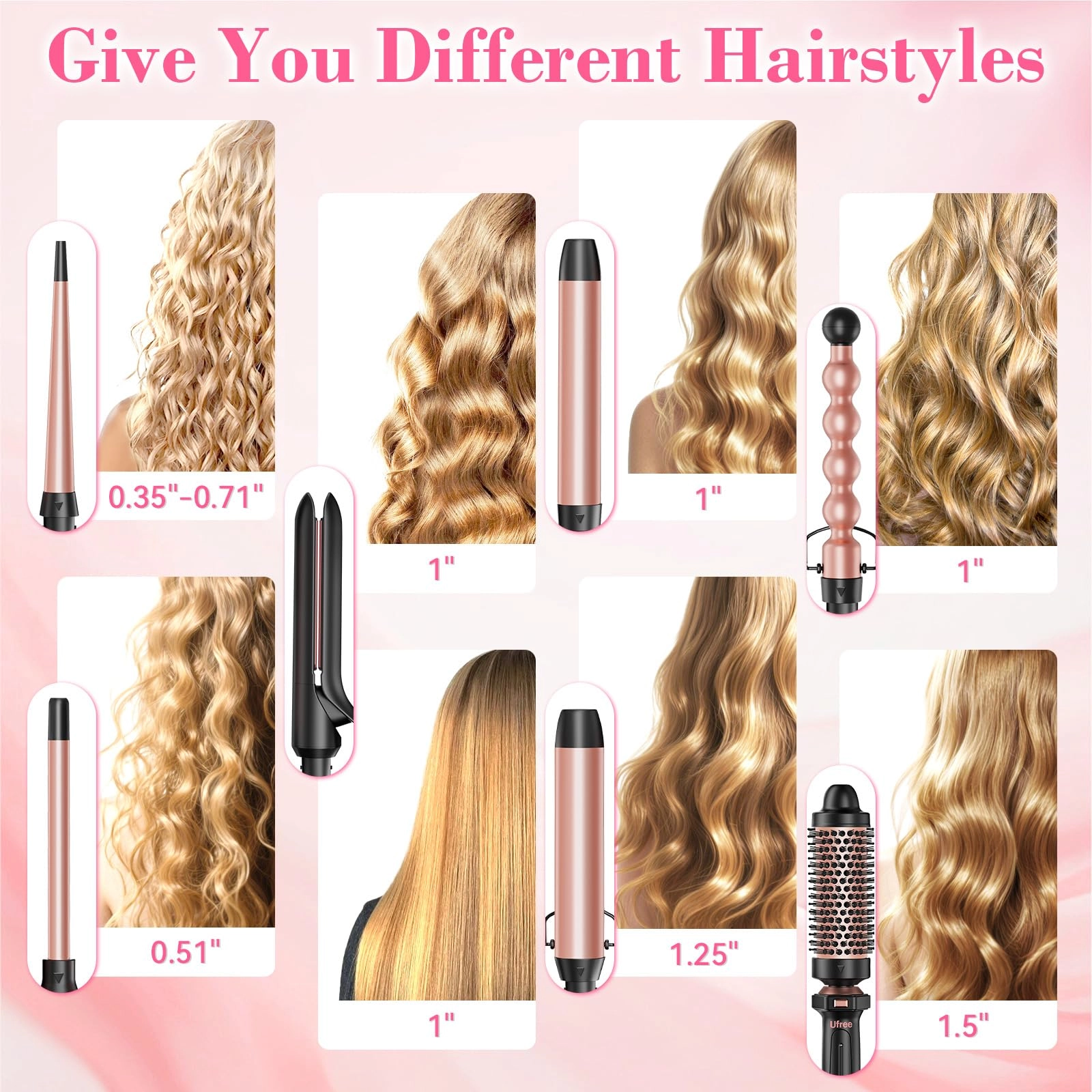 7-in-1 Curling Iron Set