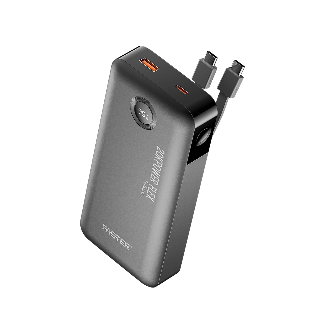 PF20K - 20,000mAh 22.5W 2 USB-A 1 USB-C