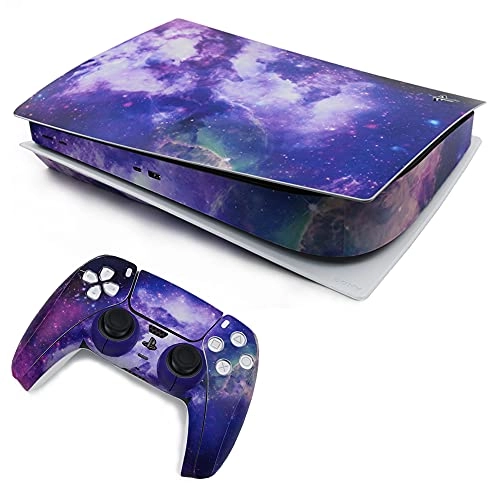PS5 Console Skin - Disk Edition + PS5 Controller Skin - 2 Controller Skins