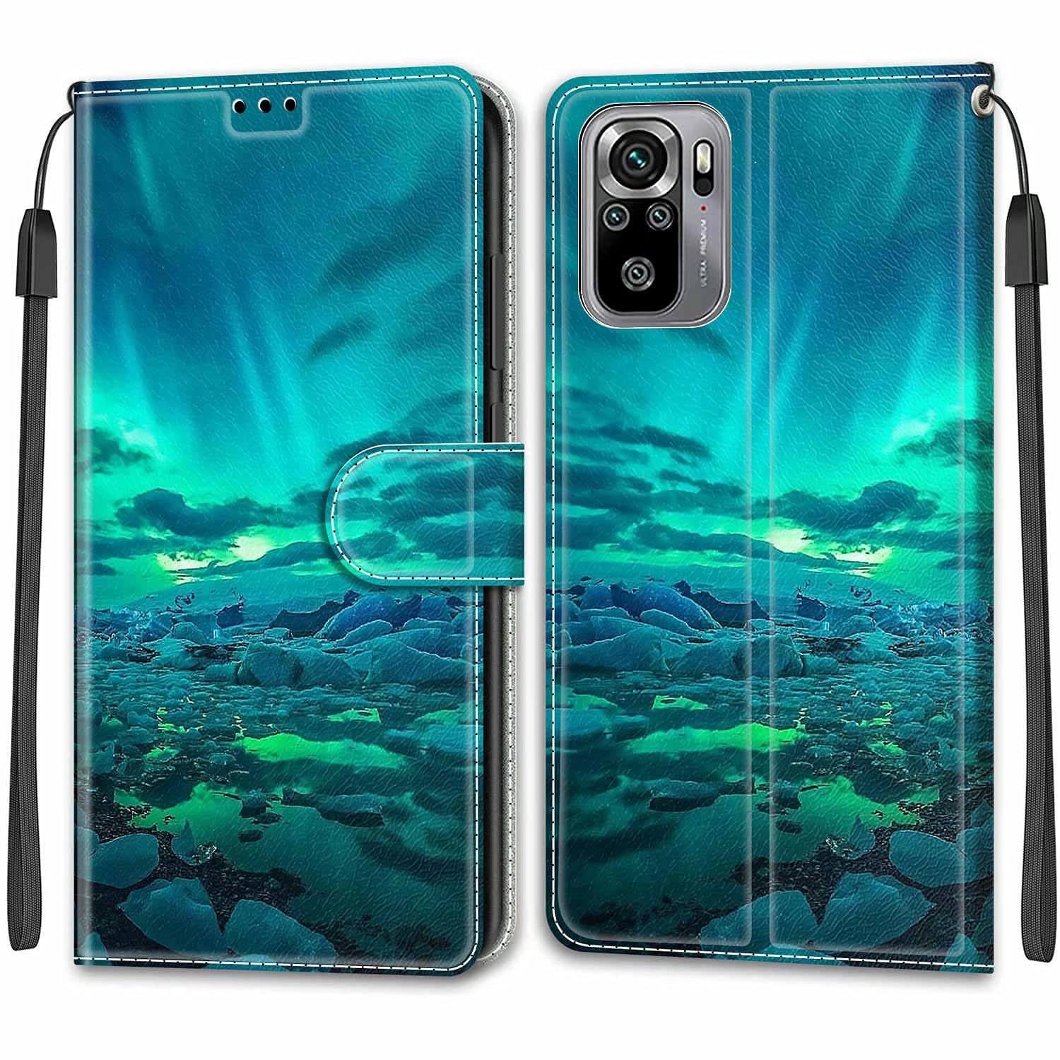 Nadoli Wallet Case Faux Leather Folio for Xiaomi Redmi Note 10 4G