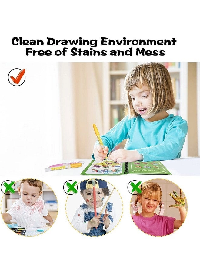Reusable Magical Water Painting Book - 2 Books Magic Doodle Pen