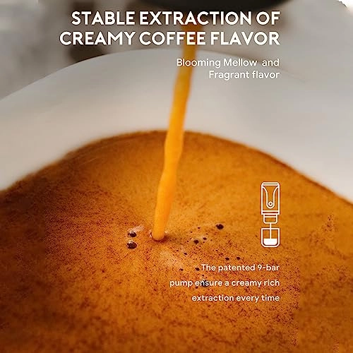 Espresso Machine - 100 Milliliters capsules & ground coffee